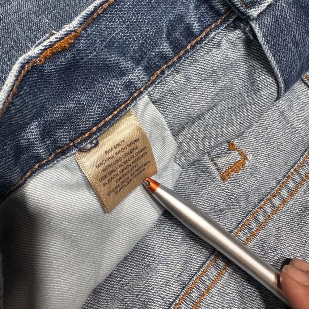 The Foundry Supply Co Jeans Mens 44x30 Blue Medium Wash Straight Leg 100% Cotton - Picture 5 of 9
